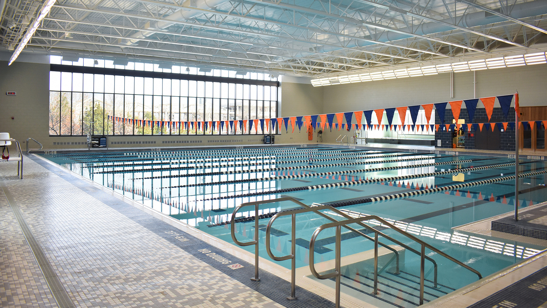 Indoor pool at ngrc uva