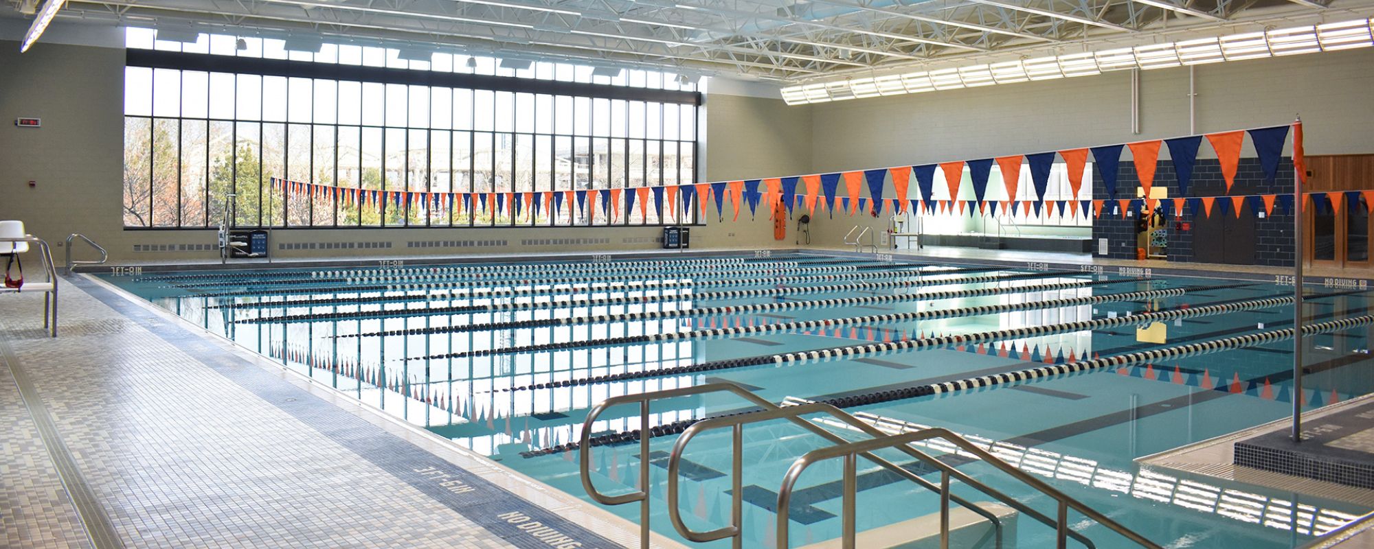 Indoor pool at ngrc uva